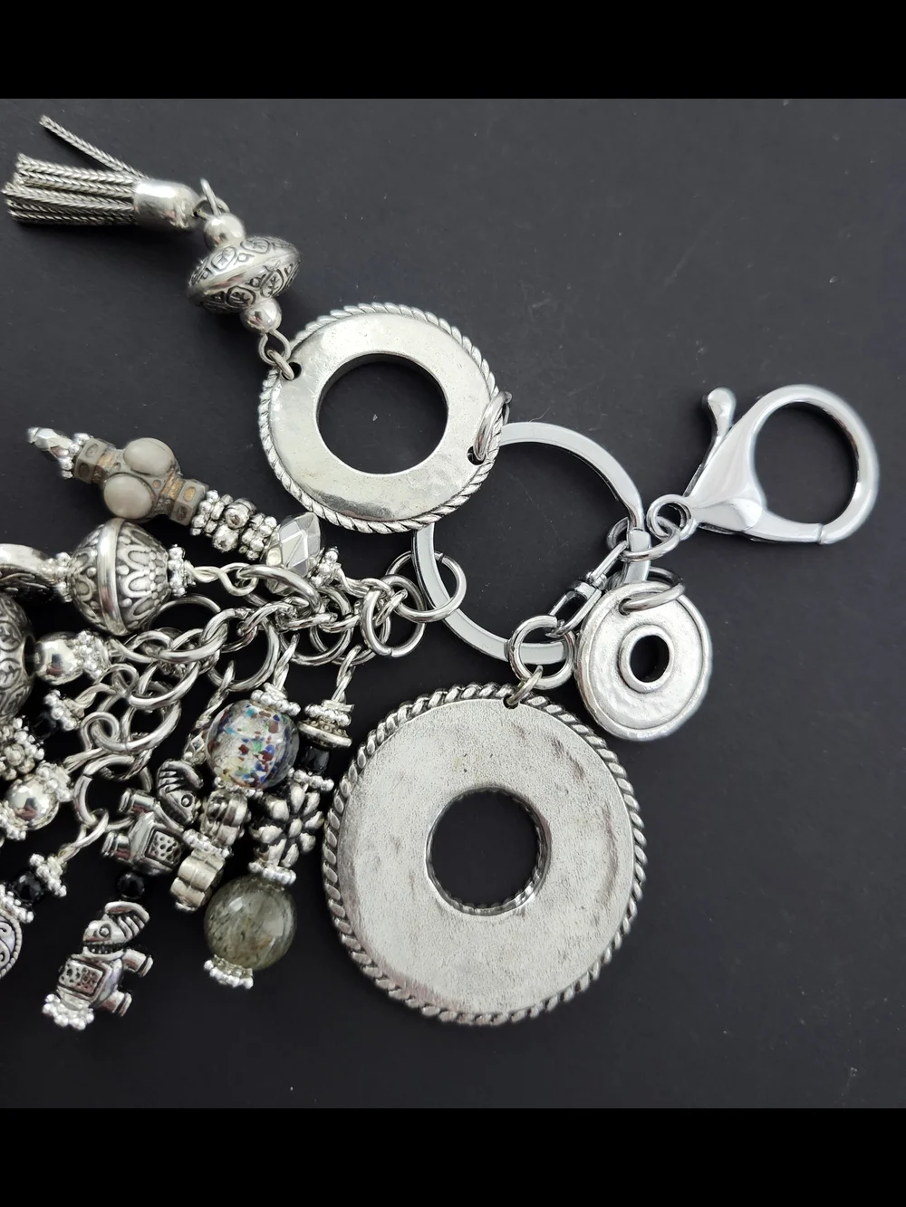 Bohemian Purse Charm or Keychain Handcrafted